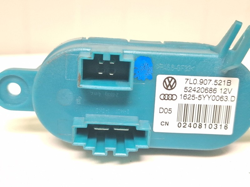 Recambio de resistencia calefaccion para porsche cayenne (9pa) 3.6 referencia OEM IAM 7L0907521B  