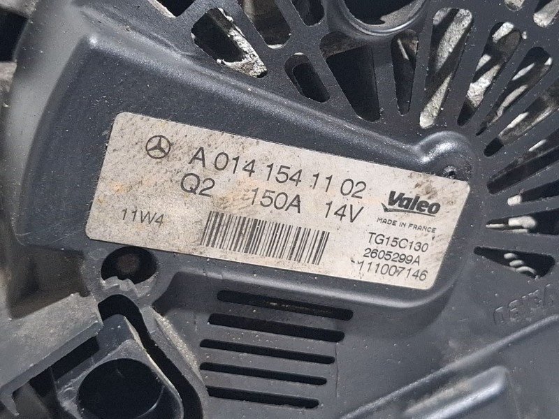 Recambio de alternador para mercedes-benz clase c (w204) c 220 cdi (204.002) referencia OEM IAM A0141541102  