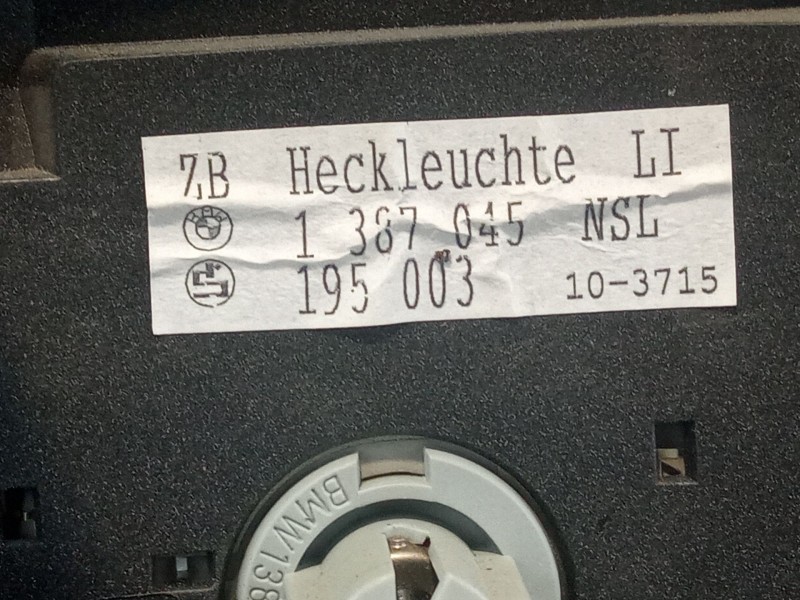 Recambio de piloto trasero izquierdo para bmw 316i referencia OEM IAM 1387045  