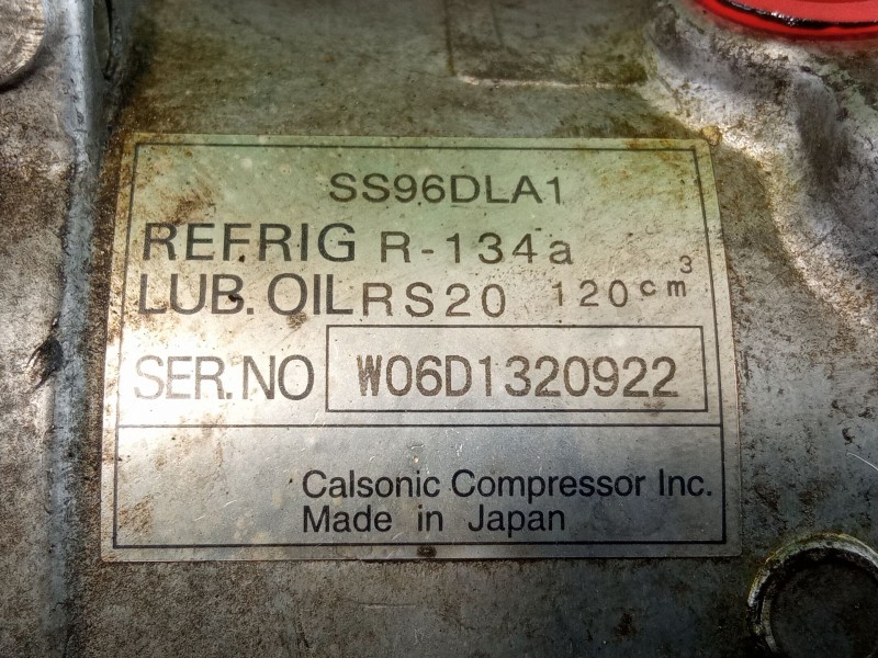 Recambio de compresor aire acondicionado para suzuki santana referencia OEM IAM SS96DLA1  