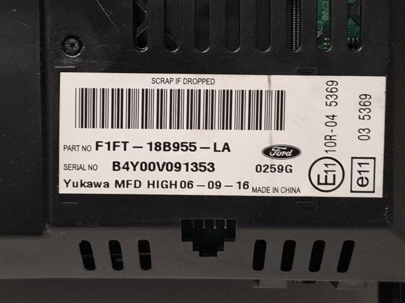 Recambio de pantalla multifuncion para ford focus referencia OEM IAM F1FT18B955LA  