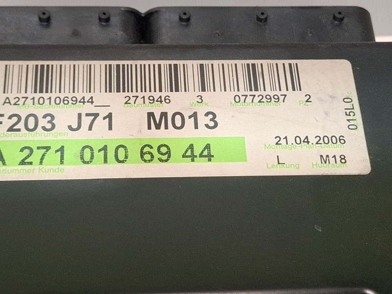 Recambio de centralita motor para mercedes-benz c180 referencia OEM IAM A2711534591 / A2710106944 / A0014466902 / 5WK90547  