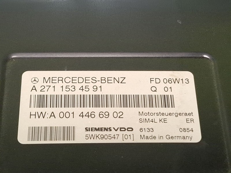 Recambio de centralita motor para mercedes-benz c180 referencia OEM IAM A2711534591 / A2710106944 / A0014466902 / 5WK90547  