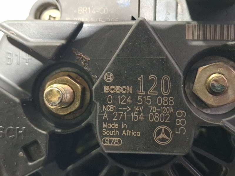 Recambio de alternador para mercedes-benz c180 referencia OEM IAM A2711540802 / 0124515088  