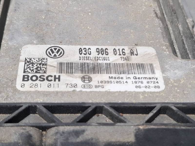 Recambio de centralita motor para seat leon 2.0 tdi 6v referencia OEM IAM 03G906016AJ / 0281011730  