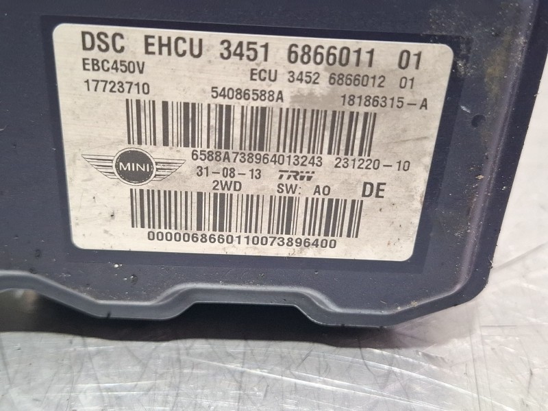 Recambio de modulo abs para mini one referencia OEM IAM 34516866011  