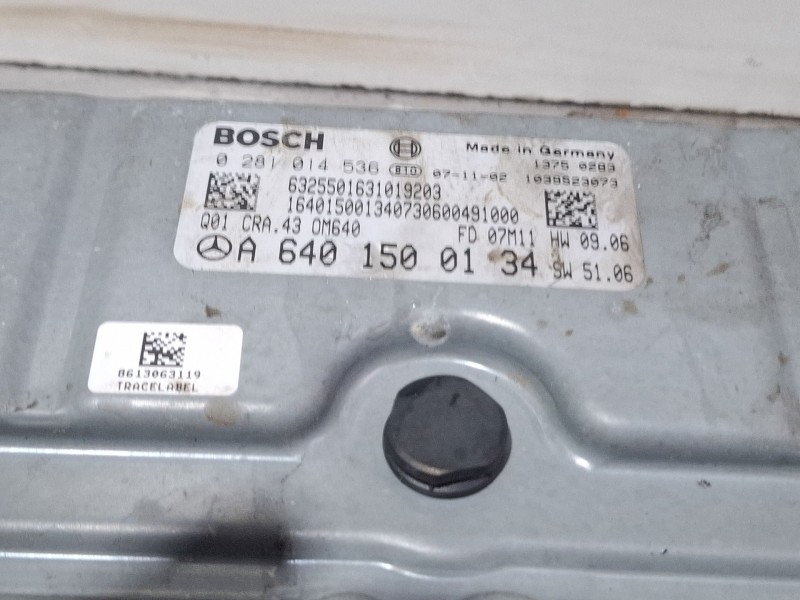 Recambio de centralita motor para mercedes-benz 180 cdi referencia OEM IAM A6401500134 / 0281014536  