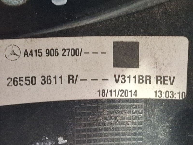 Recambio de piloto trasero derecho para mercedes-benz citan referencia OEM IAM A4159062700  