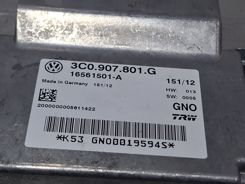 Recambio de centralita airbag para volkswagen passat referencia OEM IAM 3C0907801G / 16561501A  