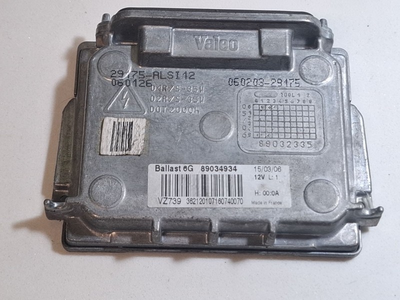 Recambio de centralita faros xenon para renault laguna referencia OEM IAM 89034934  