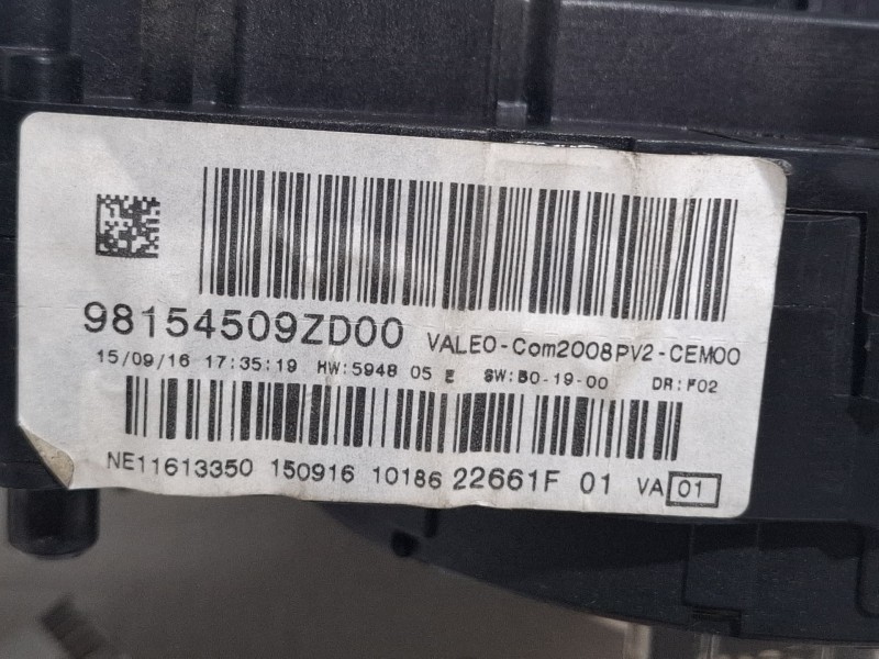 Recambio de mando multifuncion para peugeot 208 referencia OEM IAM 98154509zd00  