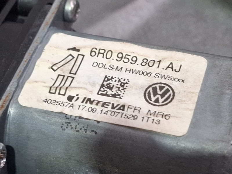Recambio de elevalunas delantero izquierdo para skoda fabia referencia OEM IAM 6R0959801AJ  
