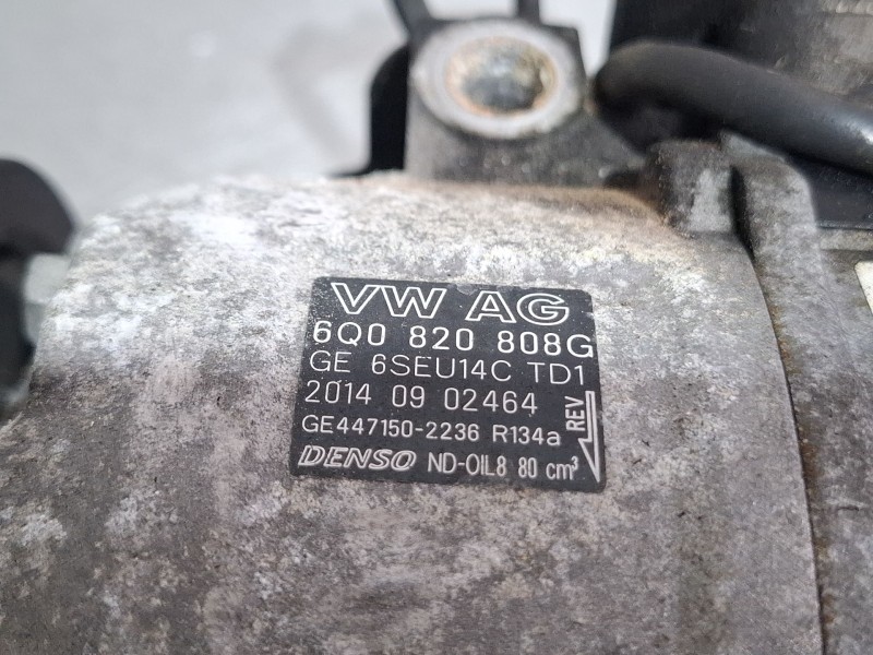 Recambio de compresor aire acondicionado para skoda fabia referencia OEM IAM 6Q0820808G / 4471502236  