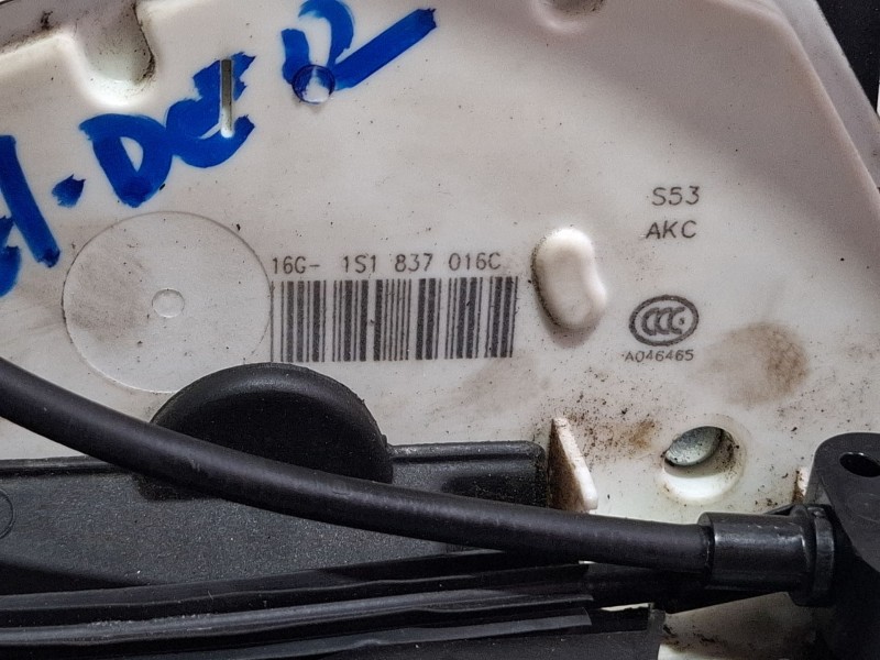 Recambio de cerradura puerta delantera derecha para skoda fabia referencia OEM IAM 1S1837016C  