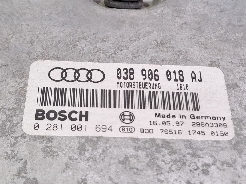 Recambio de centralita motor para audi a3 referencia OEM IAM 038906018AJ / 0281001694  