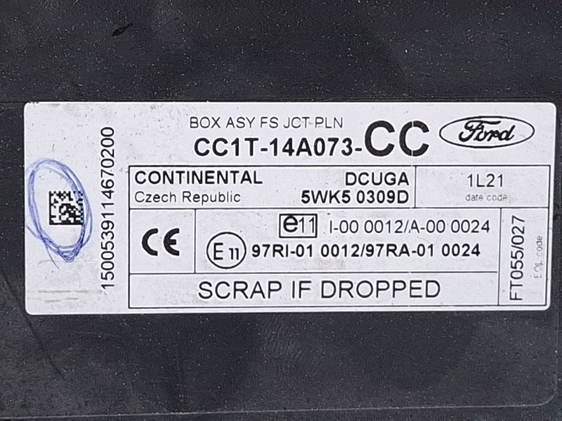 Recambio de caja reles / fusibles para ford transit/tourneo furgón 2.2 cdti 125cv referencia OEM IAM 5WK50309D  