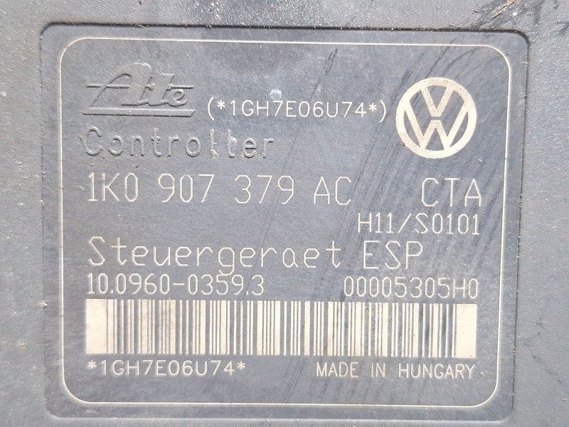Recambio de modulo abs para volkswagen touran referencia OEM IAM 1K0907379AC / 1K0614517AE  
