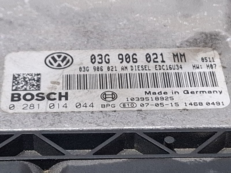 Recambio de centralita motor para volkswagen touran referencia OEM IAM 03G906021MM / 0281014044  