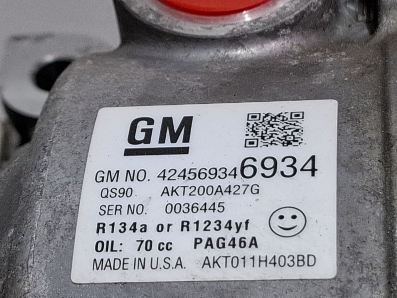 Recambio de compresor aire acondicionado para opel mokka x referencia OEM IAM 424569346934  