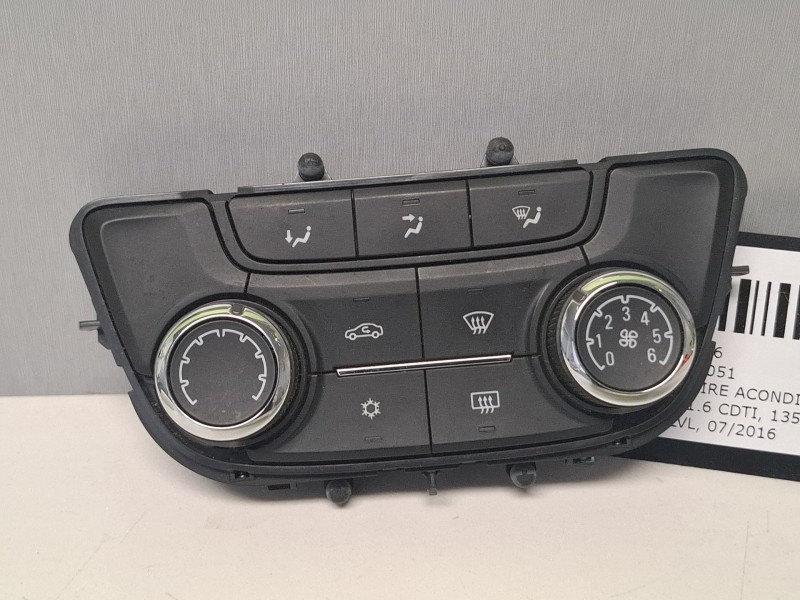 Recambio de mando calefaccion aire acondicionado para opel mokka x referencia OEM IAM 13474051  