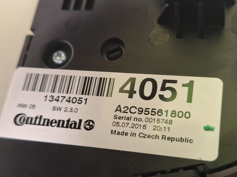 Recambio de mando calefaccion aire acondicionado para opel mokka x referencia OEM IAM 13474051  