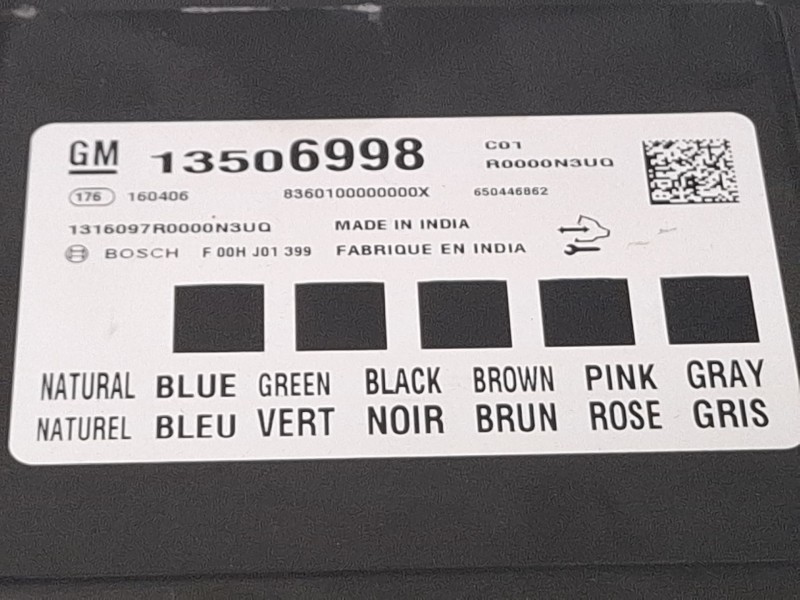 Recambio de modulo electronico para opel mokka x referencia OEM IAM 13506998  