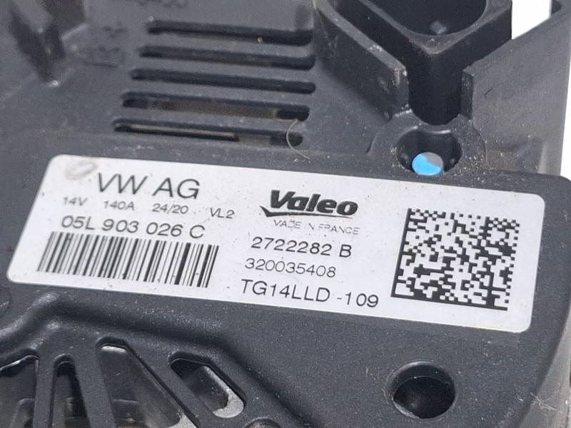 Recambio de alternador para seat león referencia OEM IAM 05L903026C  