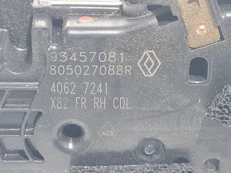 Recambio de cerradura puerta delantera derecha para renault trafic referencia OEM IAM 93457081 / 805027088R  