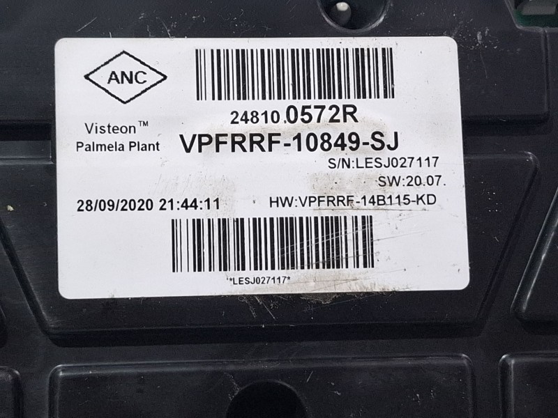 Recambio de cuenta kilometros para renault trafic referencia OEM IAM 248100572R  