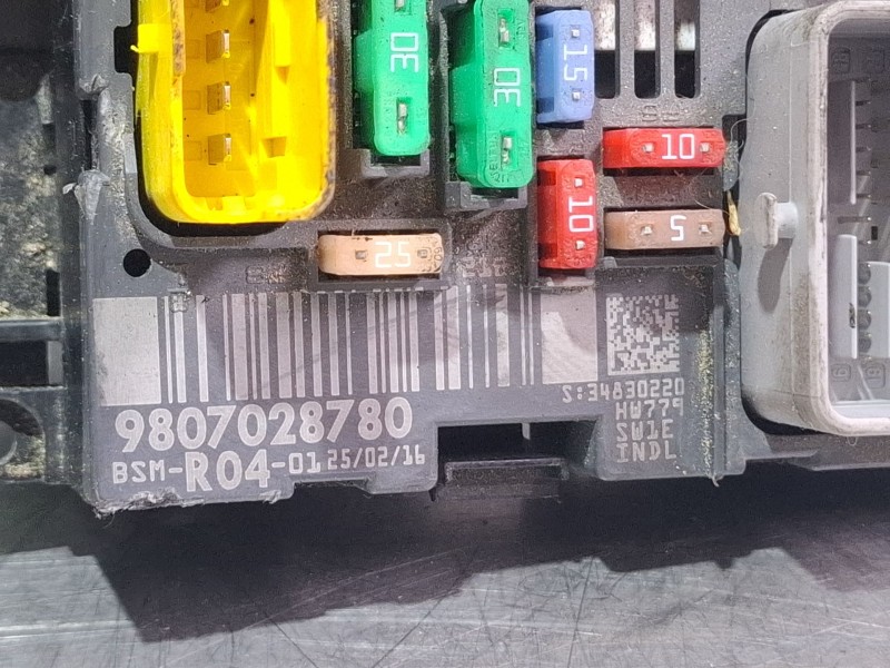 Recambio de centralita bsm para peugeot part tep act bhdi100 referencia OEM IAM 9807028780 / R04-01  