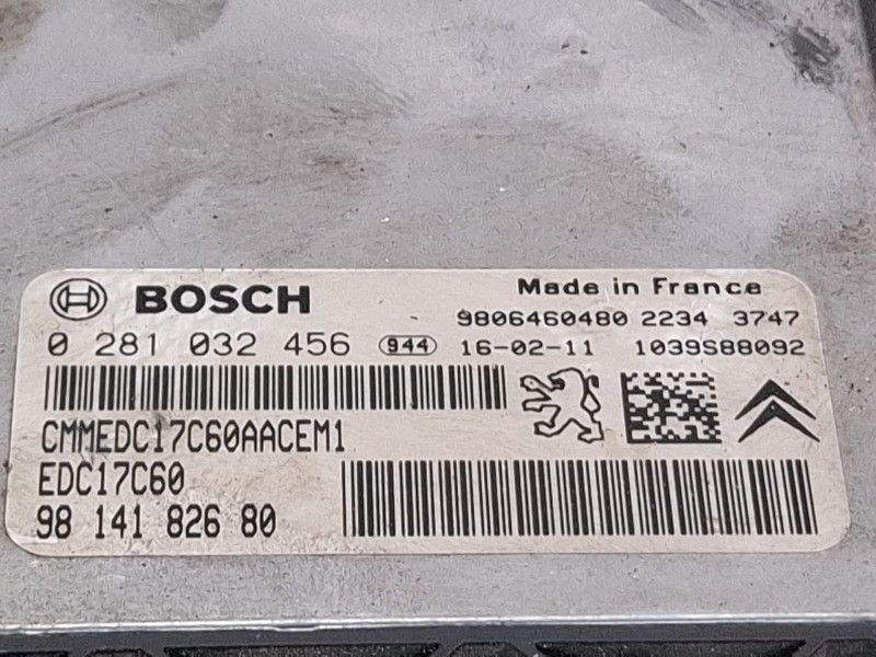 Recambio de centralita motor para peugeot part tep act bhdi100 referencia OEM IAM 9814182680 / 0281032456  
