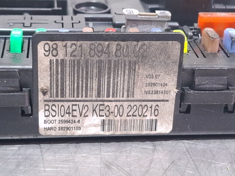 Recambio de centralita bsi para peugeot part tep act bhdi100 referencia OEM IAM 981218948002 /BSI04V2  