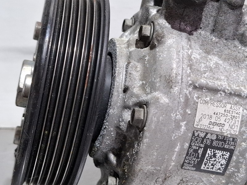 Recambio de compresor aire acondicionado para seat ibiza referencia OEM IAM 5Q0816803D / 4472502801  