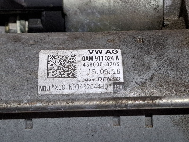 Recambio de motor arranque para seat ibiza referencia OEM IAM 4380000203 / 0AM911024  
