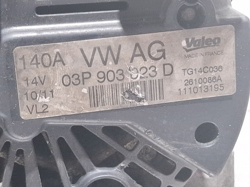 Recambio de alternador para seat ibiza 6j referencia OEM IAM 03P903023D  