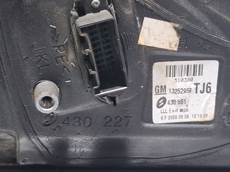 Recambio de espejo retrovisor izquierdo electrico para opel astra gls referencia OEM IAM 430551 / 13252959TJ6  