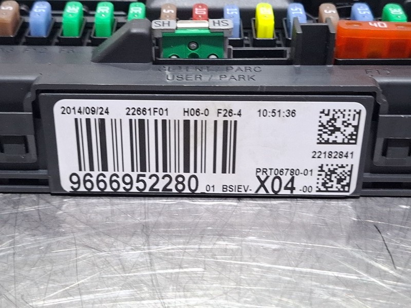 Recambio de centralita bsi para citroën c3 referencia OEM IAM 9666952280  
