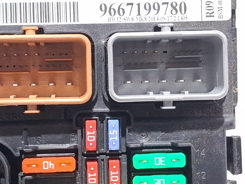 Recambio de centralita bsm para citroën c3 referencia OEM IAM 9667199780 / R09  