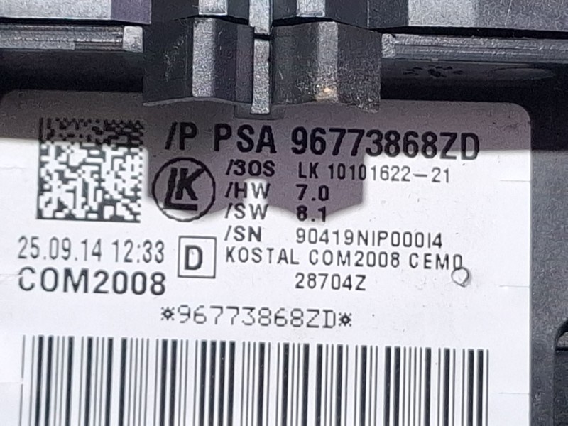 Recambio de mando multifuncion para citroën c3 referencia OEM IAM 96773868ZD / COM2008  