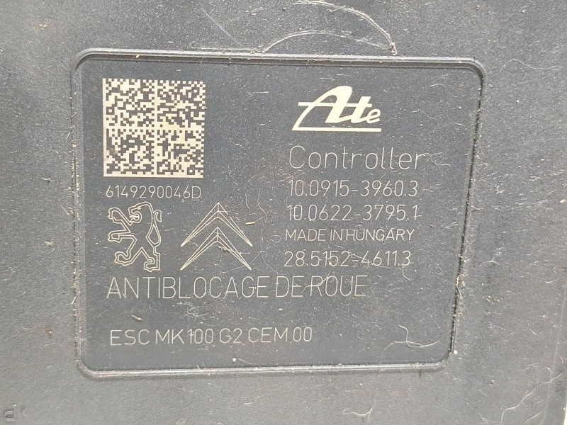 Recambio de modulo abs para citroën c3 referencia OEM IAM 9810293180  