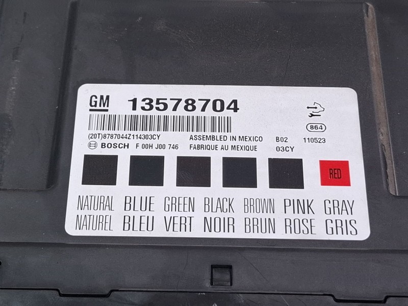 Recambio de modulo electronico para opel insignia limousine hb referencia OEM IAM 13578704  