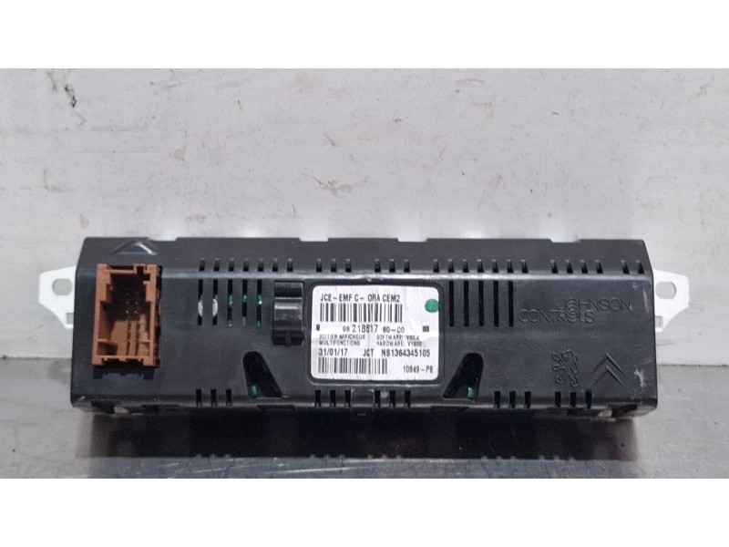 Recambio de pantalla multifuncion para citroën berlingo referencia OEM IAM 982185178000  
