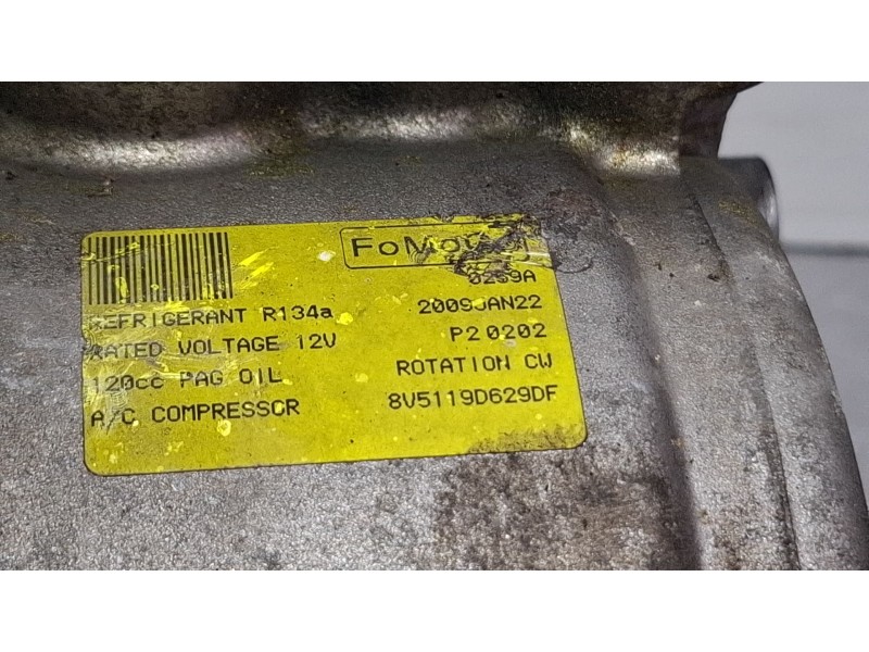 Recambio de compresor aire acondicionado para ford fiesta referencia OEM IAM 8V5119D629DF  