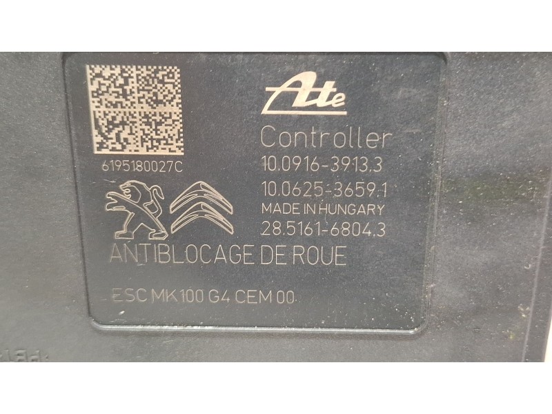 Recambio de modulo abs para peugeot 208 referencia OEM IAM 9822654880  