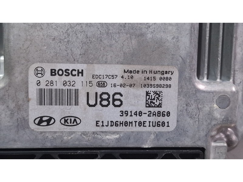 Recambio de centralita motor para kia ceed referencia OEM IAM 0281032115 / 39140-2A860  