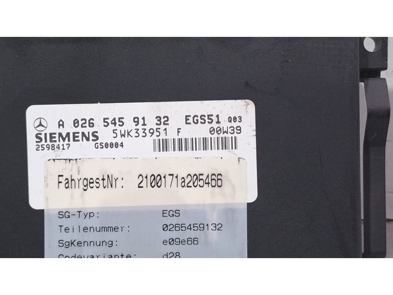 Recambio de centralita cambio automatico para mercedes-benz e290 referencia OEM IAM A0265459132  