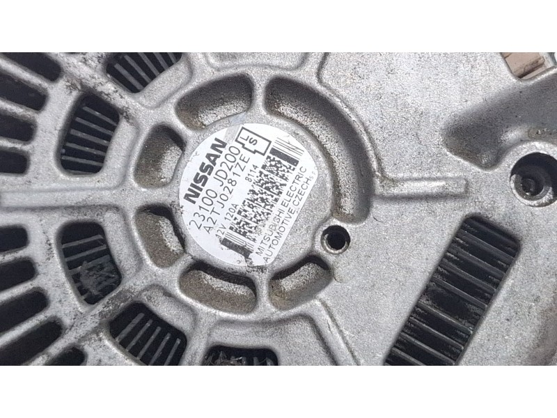 Recambio de alternador para nissan qashqai referencia OEM IAM 23100JD200  