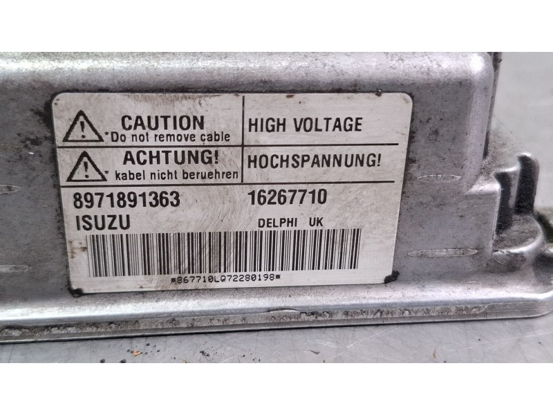 Recambio de centralita inyeccion para opel corsa referencia OEM IAM 8971891363 / 16267710  