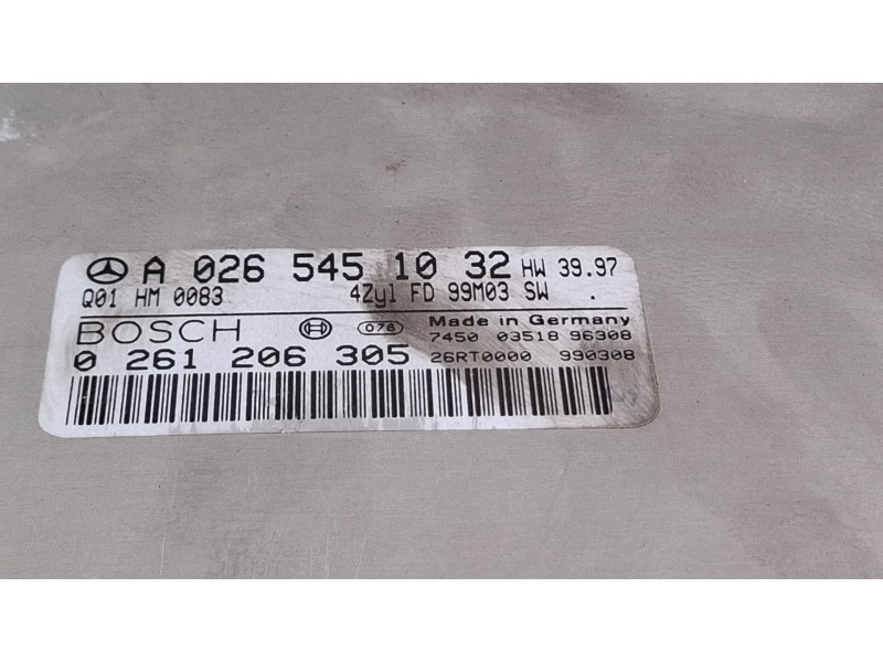 Recambio de centralita motor para mercedes-benz c200 referencia OEM IAM 0261206305 / A0265451032  