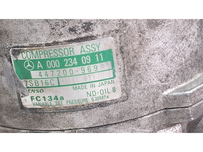 Recambio de compresor aire acondicionado para mercedes-benz c200 referencia OEM IAM A0002340911 447200969  